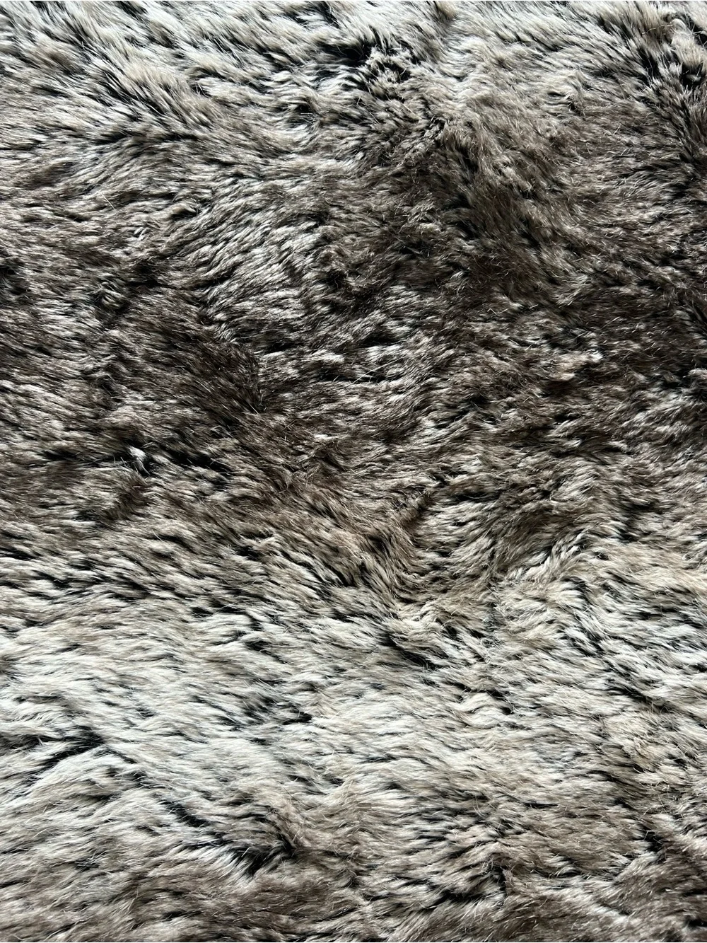 Pottery Barn Plush Faux Fur Throw - Taupe Brown